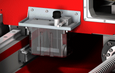 The entire hydraulics within the PHL are supplied by a single hydraulic power pack unit.  The innovative glass design allows easy detection of leaks.