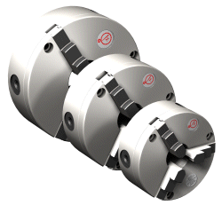 A range of chucks are available for the PV range of rotary tables.  These include 3 jaw, 4 jaw and power chucks of 2 and 3 jaw.  All of these products are easily fitted with either little or no machining / backplates.